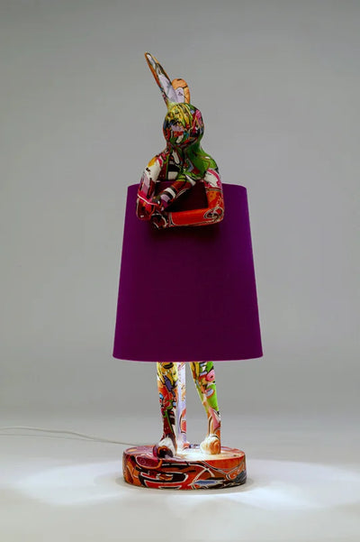 Lampada Da Tavolo Rabbit Graffiti/Viola - KARE DESIGN