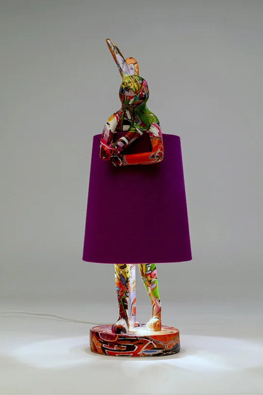 Lampada Da Tavolo Rabbit Graffiti/Viola - KARE DESIGN