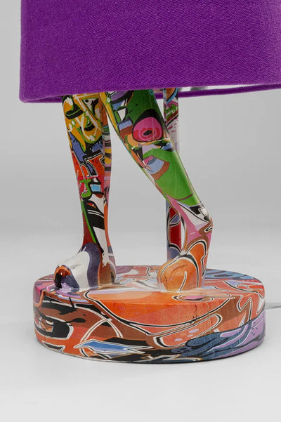 Lampada Da Tavolo Rabbit Graffiti/Viola - KARE DESIGN
