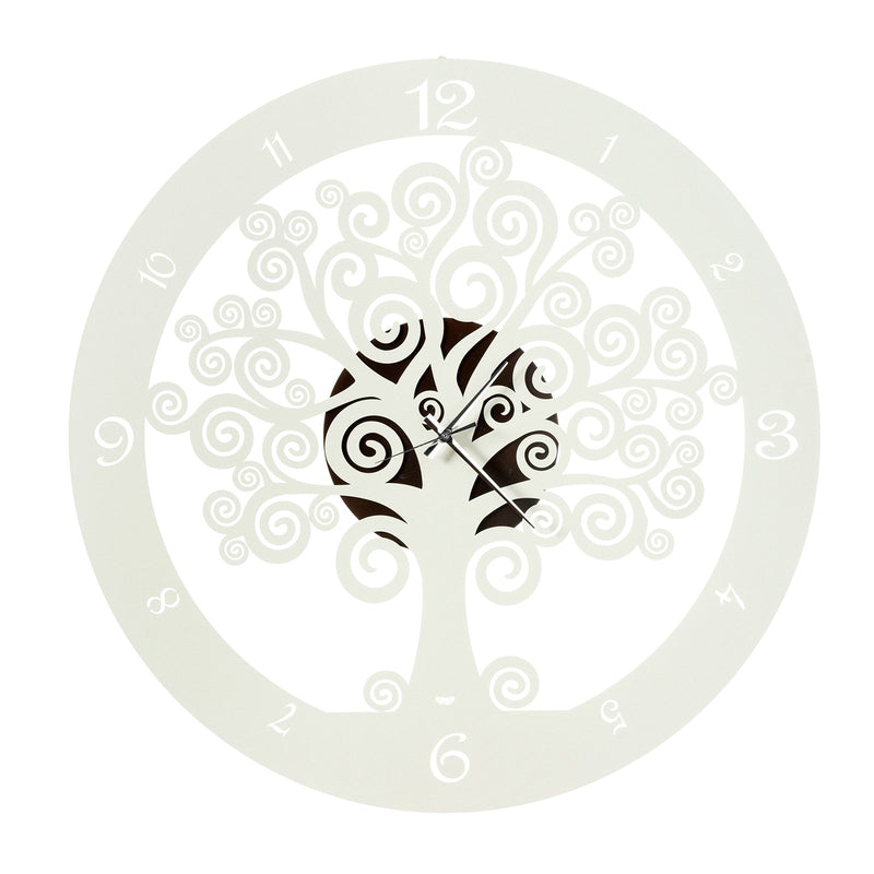 Tree of Life Arts & Crafts Clock - Bronze and Ivory