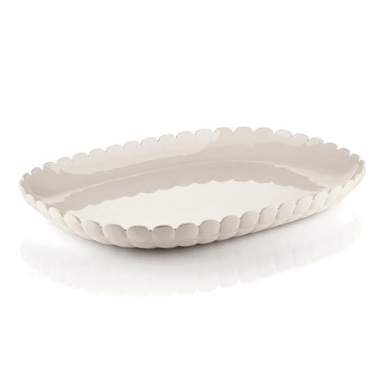 Tiffany Guzzini Serving Tray - L White Milk