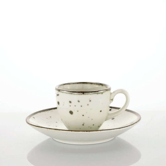 Set 6 Coffee Cups Cottage Ivory Weissestal