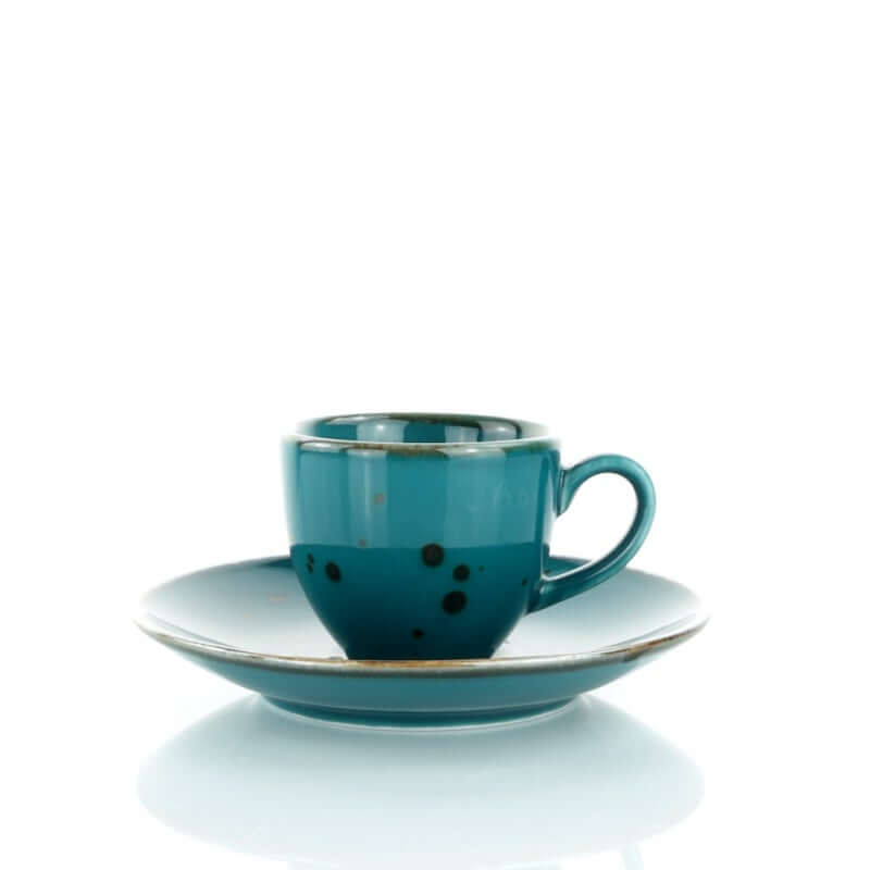 Set 6 Coffee Cups Cottage Galaxy Blue Weissestal