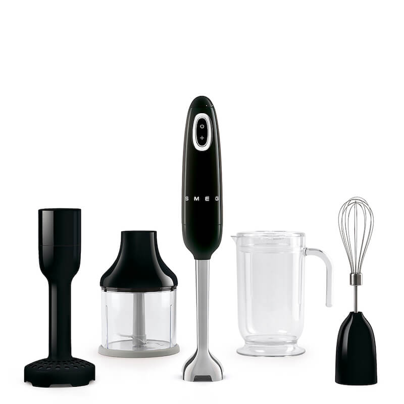 Smeg Black Immersion Blender with Accessories