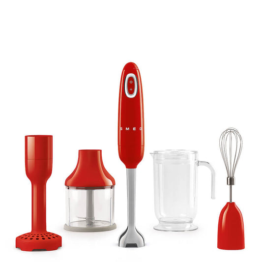 Frullatore a Immersione con Accessori Rosso - Smeg