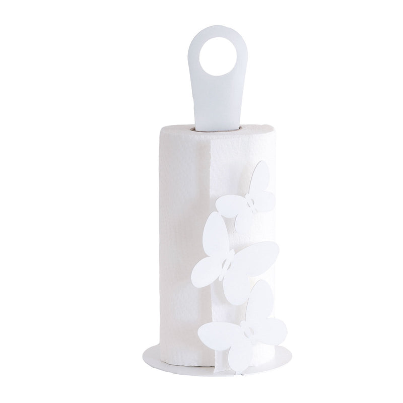 Arts & Crafts Butterfly Roll Holder - White