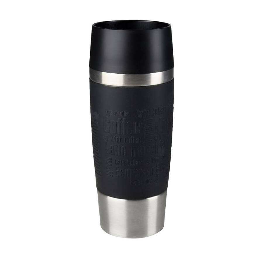 Bicchiere Termico Chiusura Quick Press Travel Mug EMSA - Nero