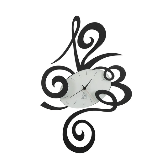 Robin Arts & Crafts Clock - Black