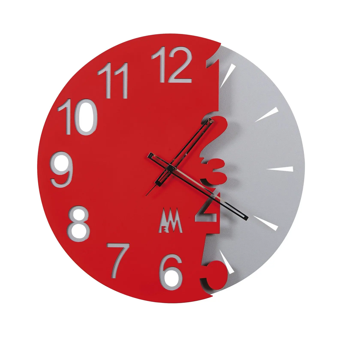 Full Moon Arts & Crafts Clock - Red