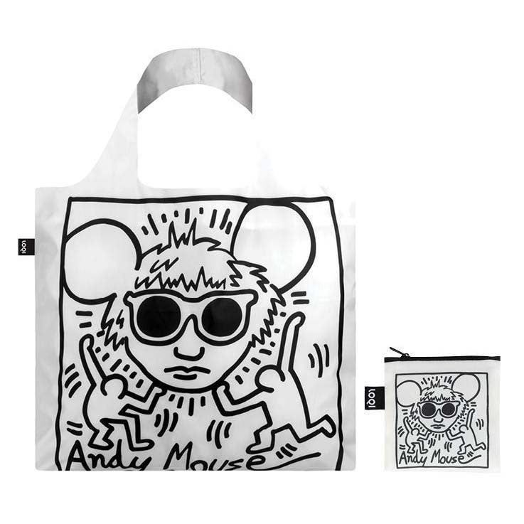 Borsa Spesa "Keith Haring Andy Mouse" Loqi dettaglio 1