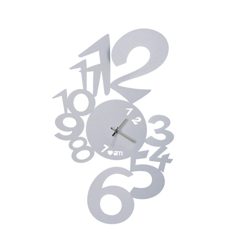 Lupin Arts & Crafts Clock - Aluminium