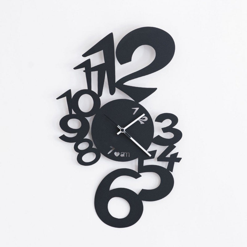 Lupin Arts & Crafts Clock - Black