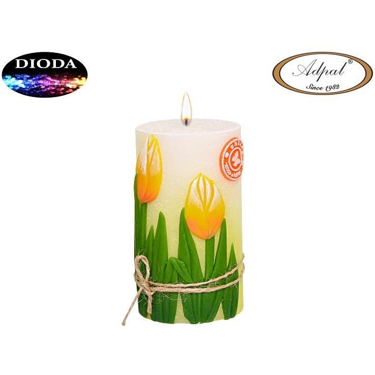 Tulip Cylindrical Candle